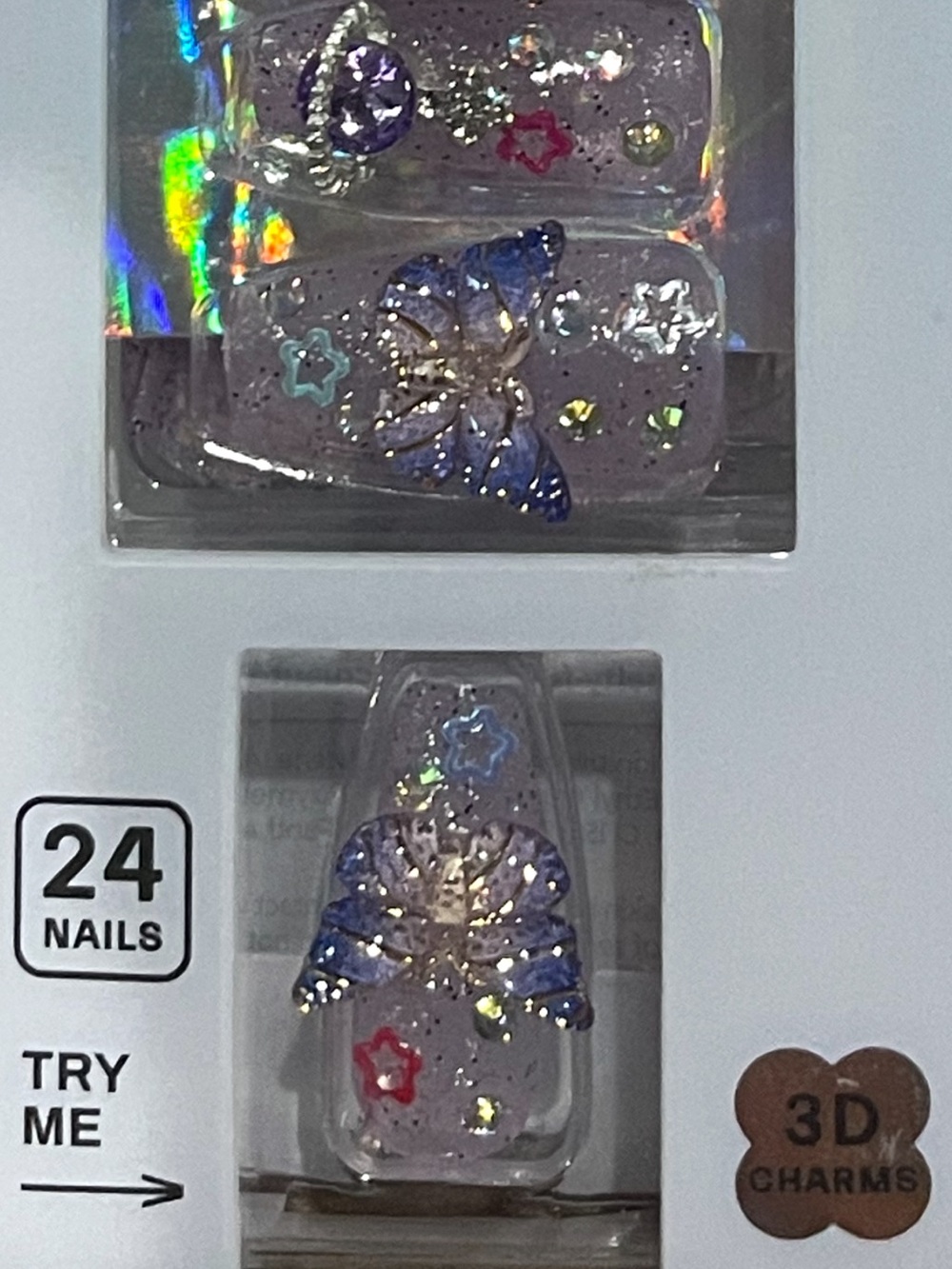 KISS Majestic & Assorted Press-On Nail Sets - Pink, Peach, Clear, Glitter BUNDLE - Picture 6 of 13